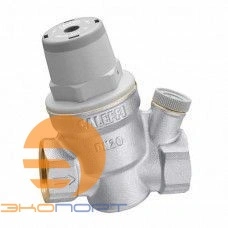 Редуктор давления  1/2" ВН, для гор.воды,хром,под манометр 1/4"( макс. давл. на входе 16 бар)Caleffi