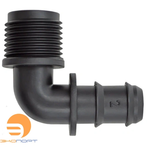 Уголок для трубки 16 мм х 3/4 " НР Green Helper