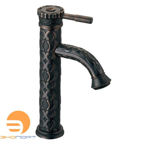 Смеситель для умывальника, монолитный (черная бронза) JASMINE, LEMARK