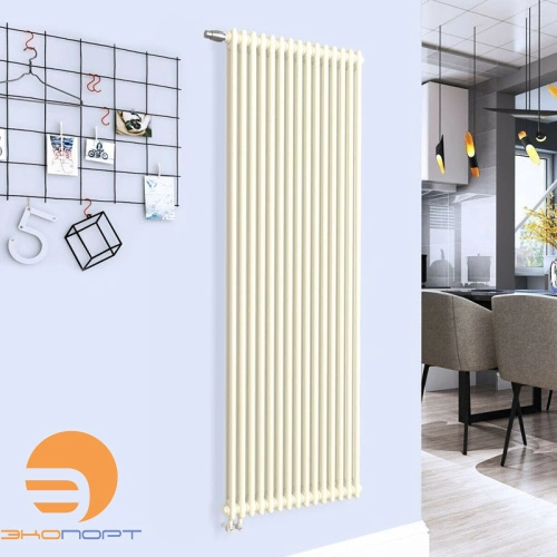 Радиатор трубчатый Solira 2180/20 №69 твв 1/2 (нижн. подкл. с вент. вставкой) RAL 9016