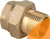 Сгон прямой (американка)  1/2" НВ латунь Gappo