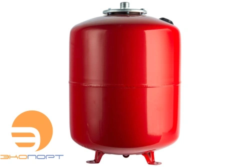 Бак расширительный на отопление 50 л, с опорными стойками и сменной мембраной, G1", красный, STOUT