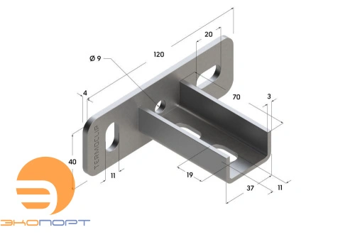 Фланец седельный поперечный 28 4F2, Termoclip