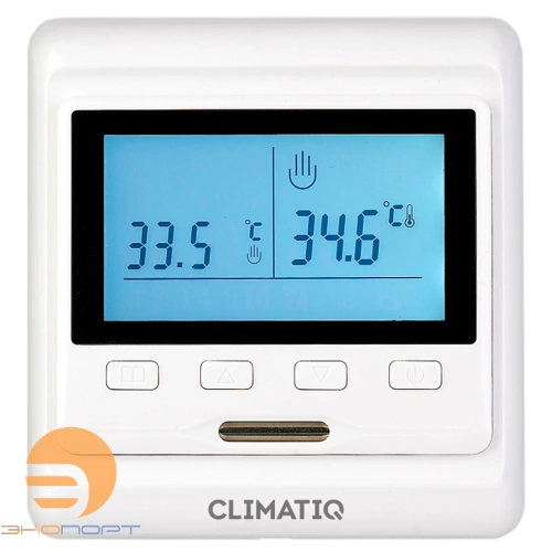 Терморегулятор CLIMATIQ PT програмируемый, белый