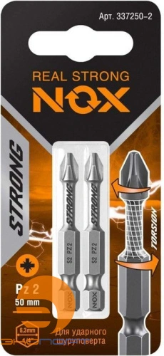 Бита torsion Pz2-50 E6.3, 2 шт карта STRONG