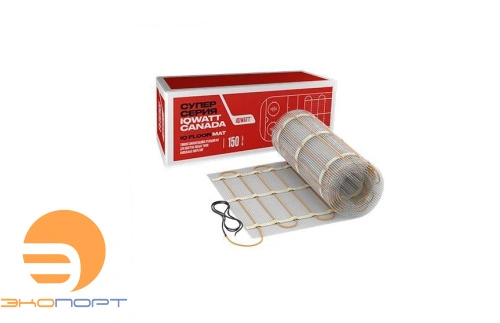 Мат электрический IQ FLOOR MAT -  6,0 (0,5х12) 150Вт/м2 (мощность секции 900 Вт)