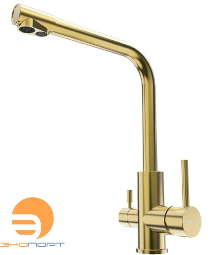 Смеситель для кухни EXPERT, с подключ. к фильтру, золото, LEMARK