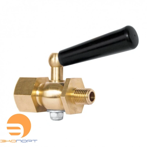 Кран 3-ходовой латунный, с ручкой, для манометра G1/2" ВН, РОСМА