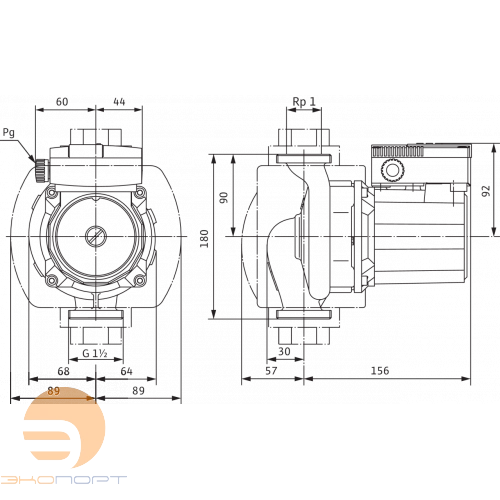 Насос TOP-S 25/13 DM PN6/10  WILO