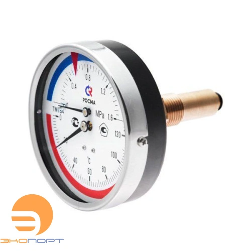 Термоманометр ТМТБ 41 Т.1. (0...120) G 1/2'' (0...1,0 МПа) 2,5 L=46 мм