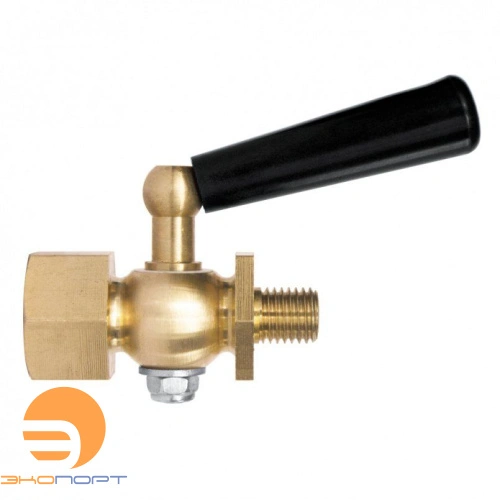 Кран 3-ходовой латунный, с ручкой, для манометра G1/2" ВН, РОСМА
