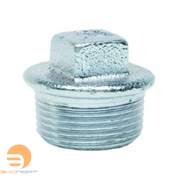 Пробка с бортом чугун 1 1/4" НР Platinum GEBO