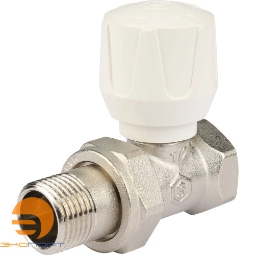 Клапан ручной терморегулирующий, прямой 1/2 STOUT