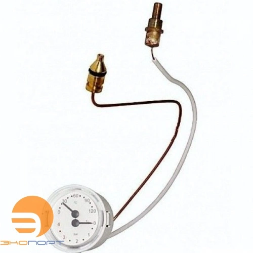 Манометр капиллярный 0-4 бар, 0-120 С