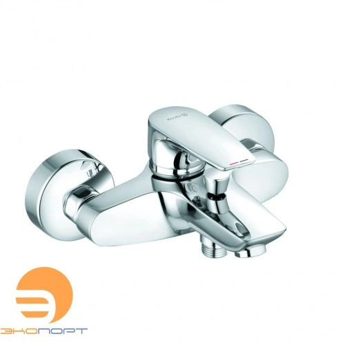 Смеситель для ванны с изливом с подключением шланга, KLUDI PURE&SOLID, хром (АКЦИЯ)