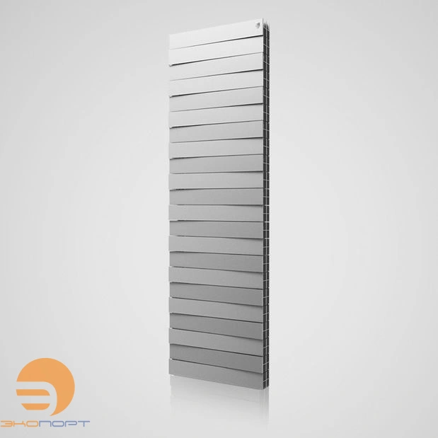 Радиатор биметаллический PianoForte TOWER 500 22 секц. Silver Satin Royal Thermo 