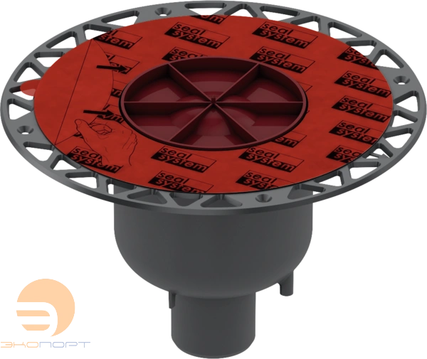 Сифон вертикальный DN 50 с фланцем (без монтажного элемента и решетки) TECEdrainpoint S 