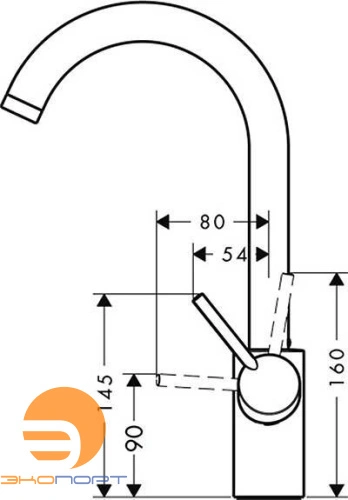 Смеситель для кухни Talis S Variarc, HANSGROHE