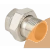 Сгон прямой (американка)  1/2" НВ латунь Gappo