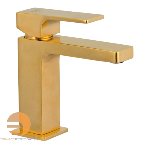 Смеситель для раковины Absolute золото брашированное Remer, в наличии