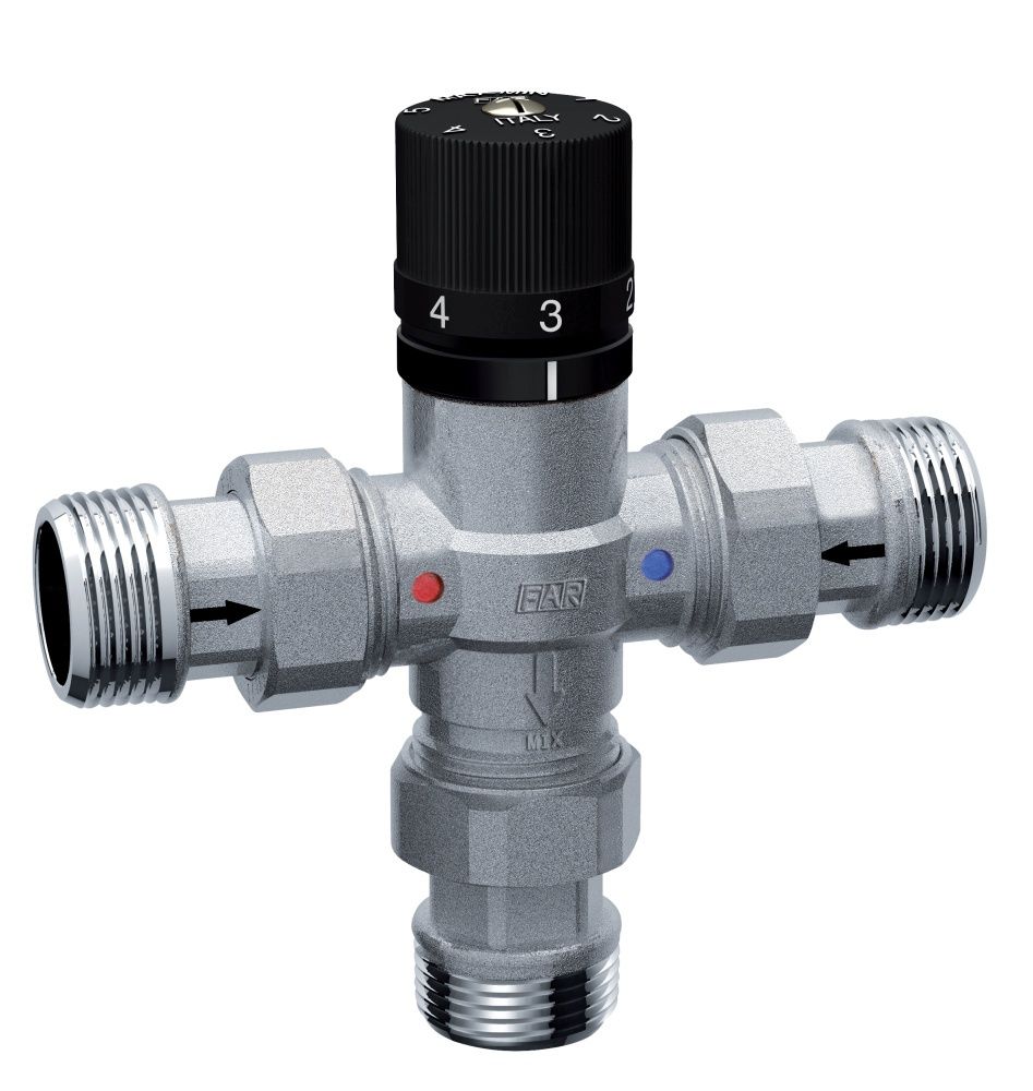 Термостатический смеситель 1/2" 25-65 Tmax=95°C, FAR
