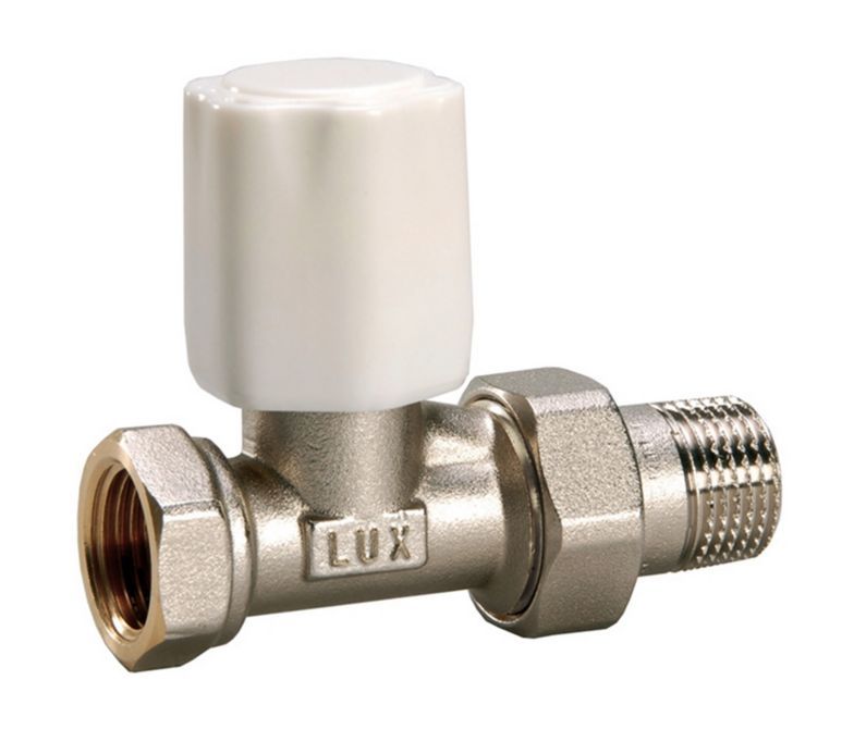 Вентиль регулирующий линейный для стальных труб 1/2" RD 01 Luxor tekna