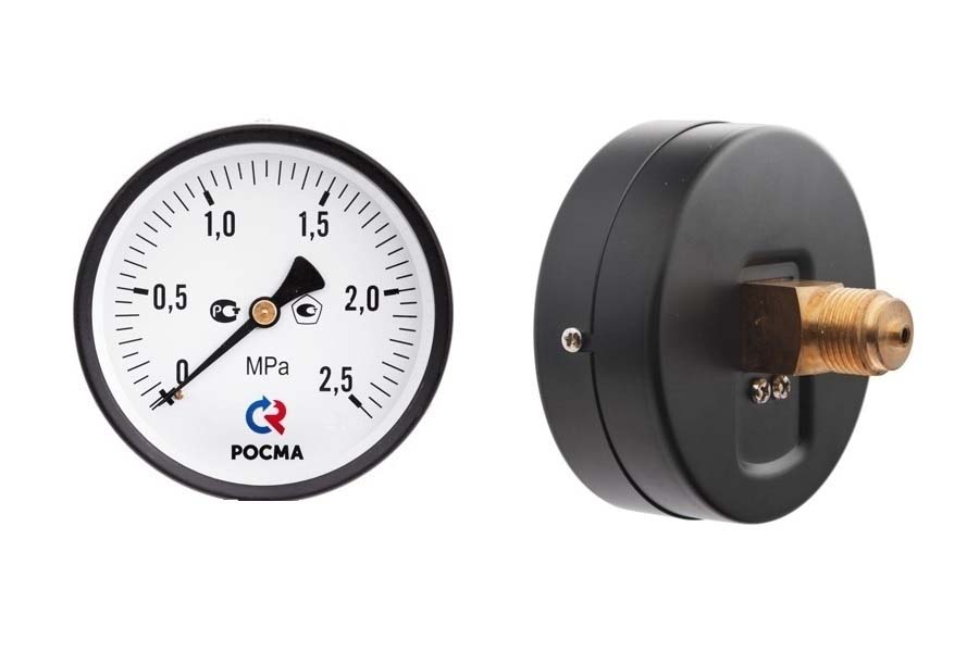 Манометр ТМ-310Т.00 (0..6,0 МПа), G1/4", 63мм, кл.т. 2,5, 150C, аксиальный