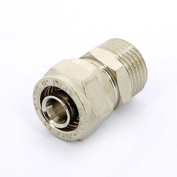 Муфта НР 16х3/4" никелир. (обжим) Uni-Fitt