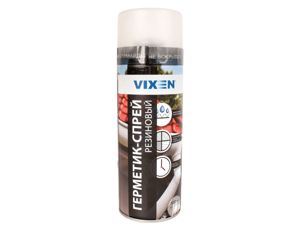Герметик-спрей, резиновый, прозрачный, аэрозоль VIXEN (VX90200) 