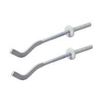 Кронштейн анкерный для радиаторов 7х180 мм с дюбелем 10x75 мм плоский эмал.УП (2шт) UNI-FITT