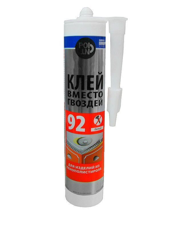Клей POINT 92 для изделий из пенополистирола, Белый, 280мл