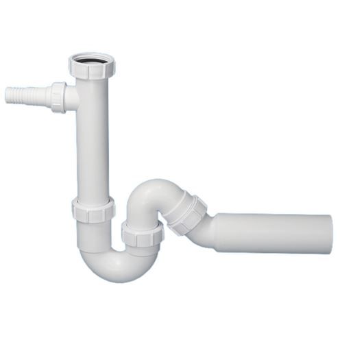 Сифон трубный P/S-образный (1 1/2"х40мм) без вып. (адаптер, отвод прямой) DN40/50мм McAlpine