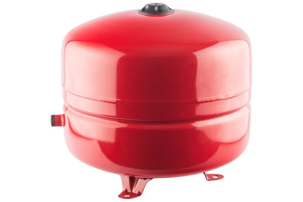 Бак расширительный на отопления 100 л, с опорными стойками и диафрагмой 5 bar, 3/4", красный STOUT