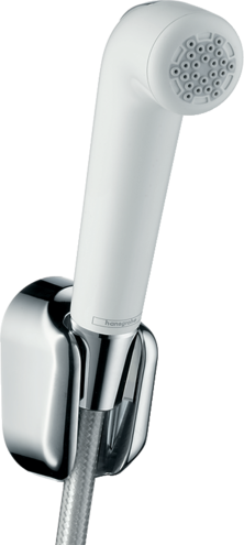 Гигиенический ручной душ с держателем, шланг 125см, белый,  HANSGROHE