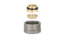 Соединение резьбозажим. 15 (резьба 3/4") серый Varmega