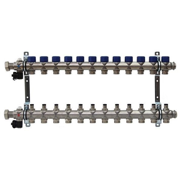 Коллектор с расходомерами на 12 выходов 3/4" евроконус FRAENKISCHE