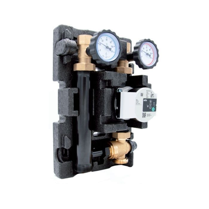 Насосно-смесительный модуль 1" TK DN25 ECO 2 (без насоса, термостат 20 - 45°C) Huch