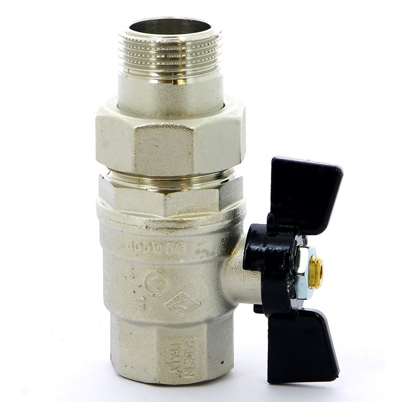 Кран со сгоном усиленный НВ 1" (бабочка) Bugatti