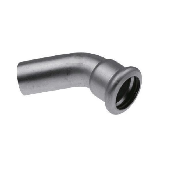 Отвод ниппельный Inox press 28х45* нерж. KAN-Therm