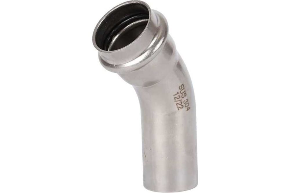 Отвод НВ 28х45* нерж. Rommer