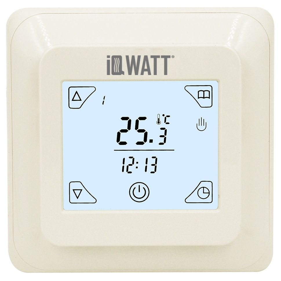 Терморегулятор IQ Thermostat TS программируемый сенсорный, слоновая кость