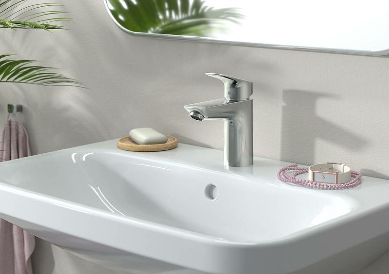 Смеситель для раковины Logis,  100 мм, без донного клапана, HANSGROHE