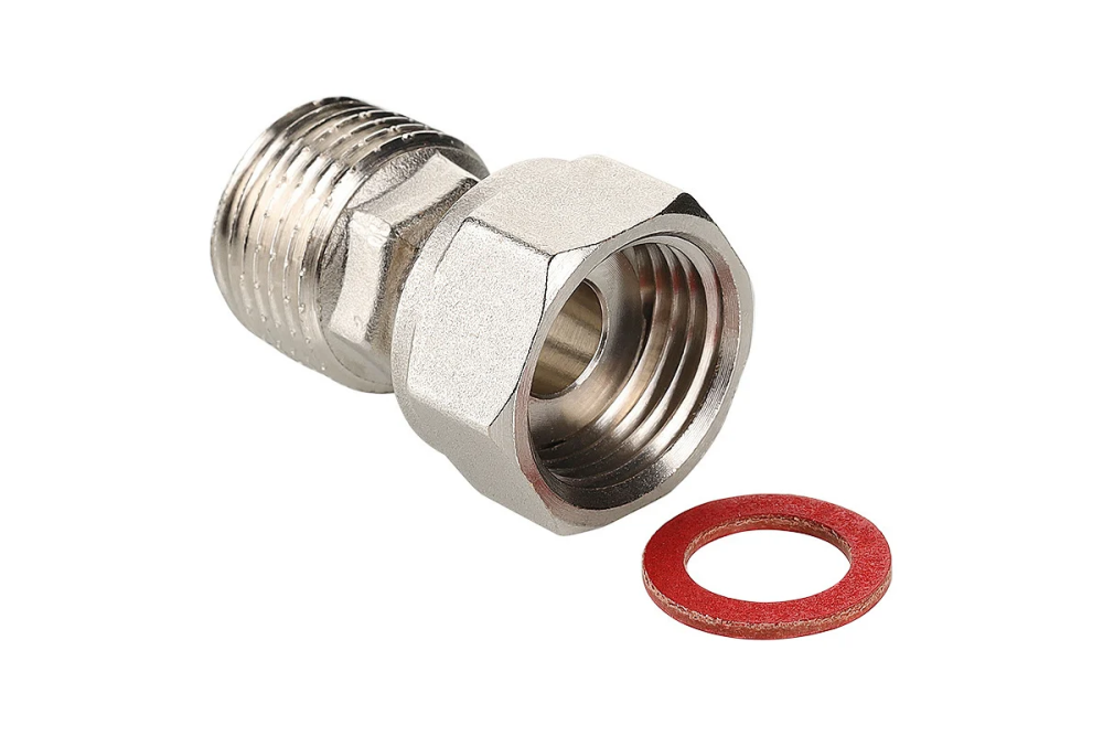 Полусгон прямой с накидной гайкой 1/2х1/2 вн-нр Valtek