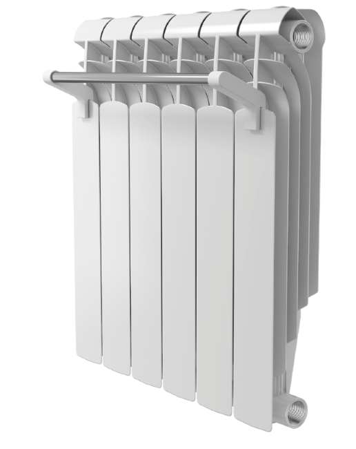 Полотенцедержатель на 6 секц. 15х415мм белый Royal thermo