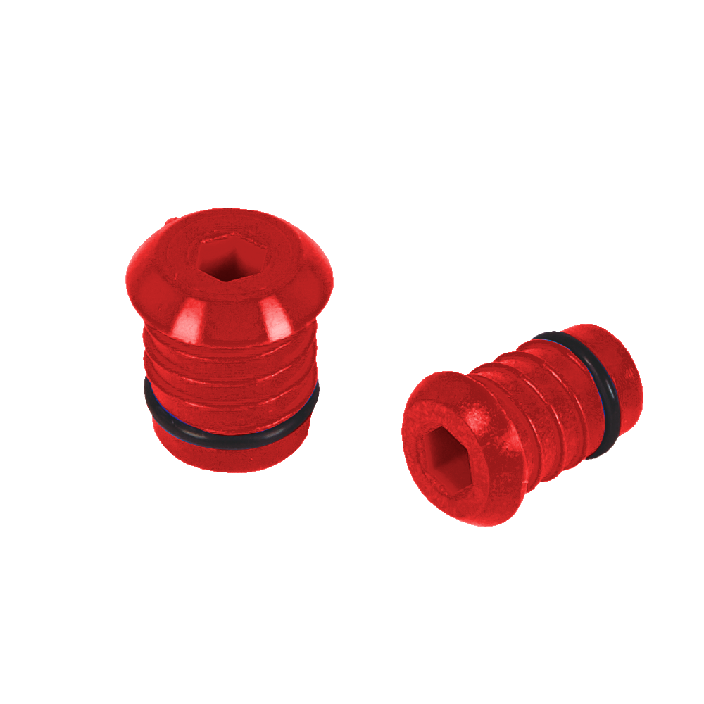 Тестовая заглушка для труб Ду 26мм, красная