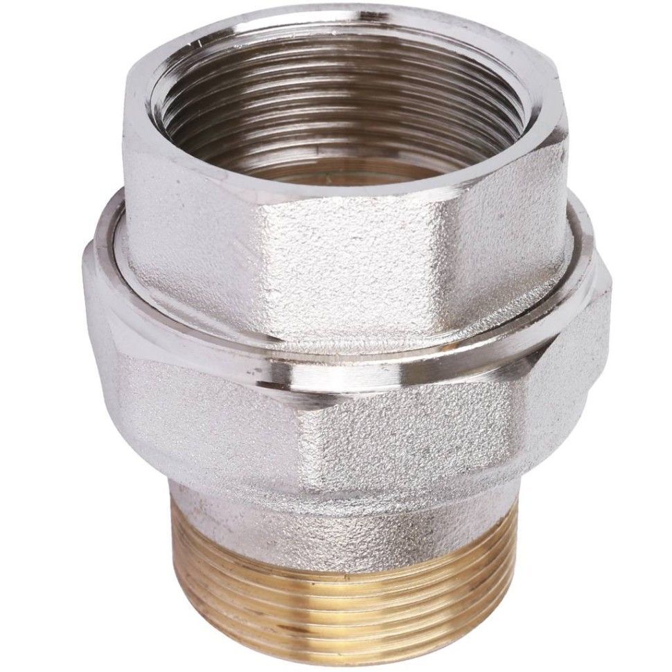 Сгон прямой (американка) 11/2" (никель) ITAP