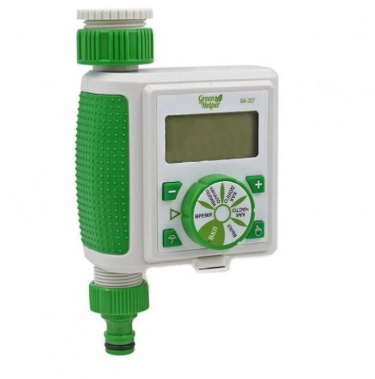 Таймер полива электронный клапанный на 2 выхода Green Helper