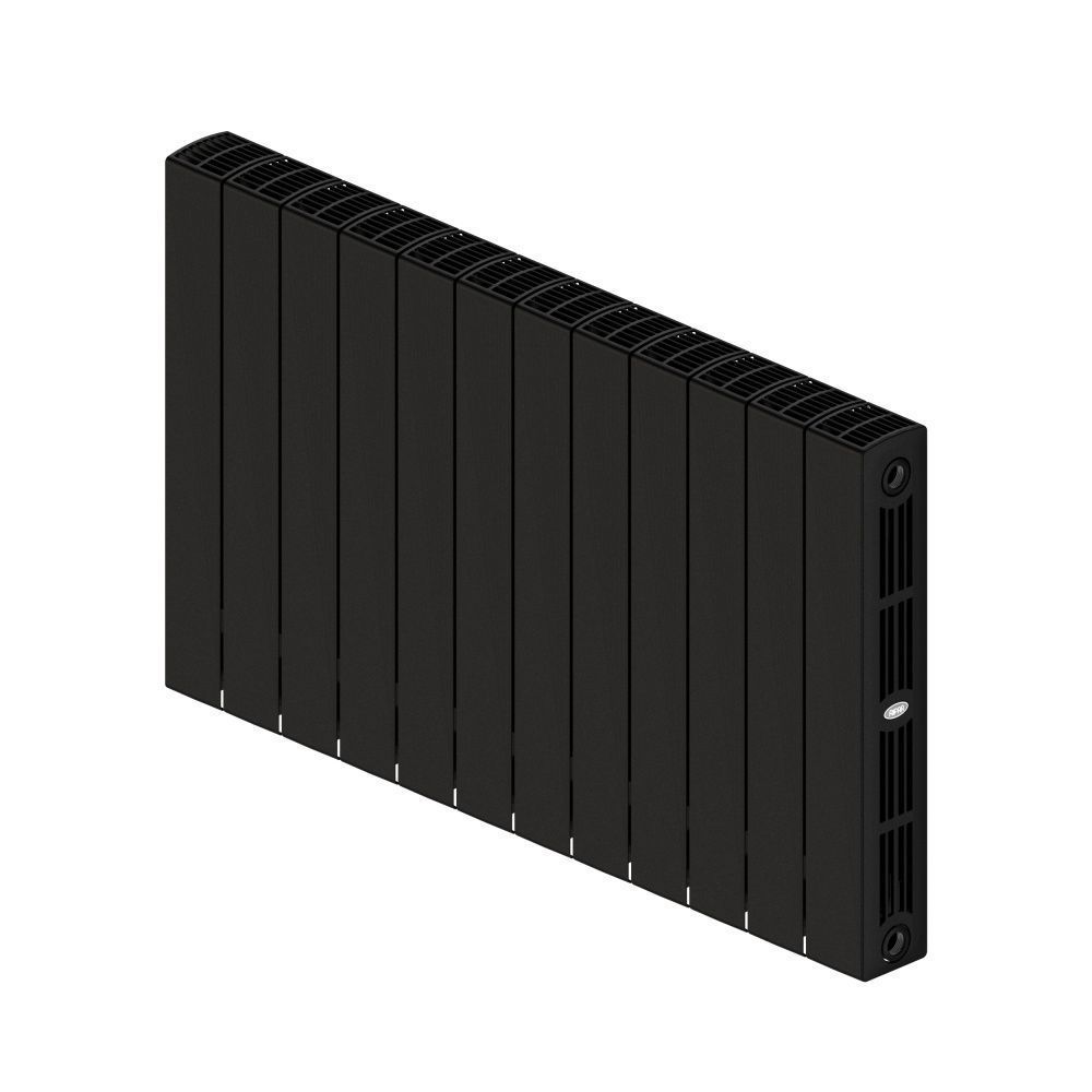 Радиатор биметаллический SUPReMO 500/90 (202Вт) 12 секций боковое подкл. Rifar Антрацит