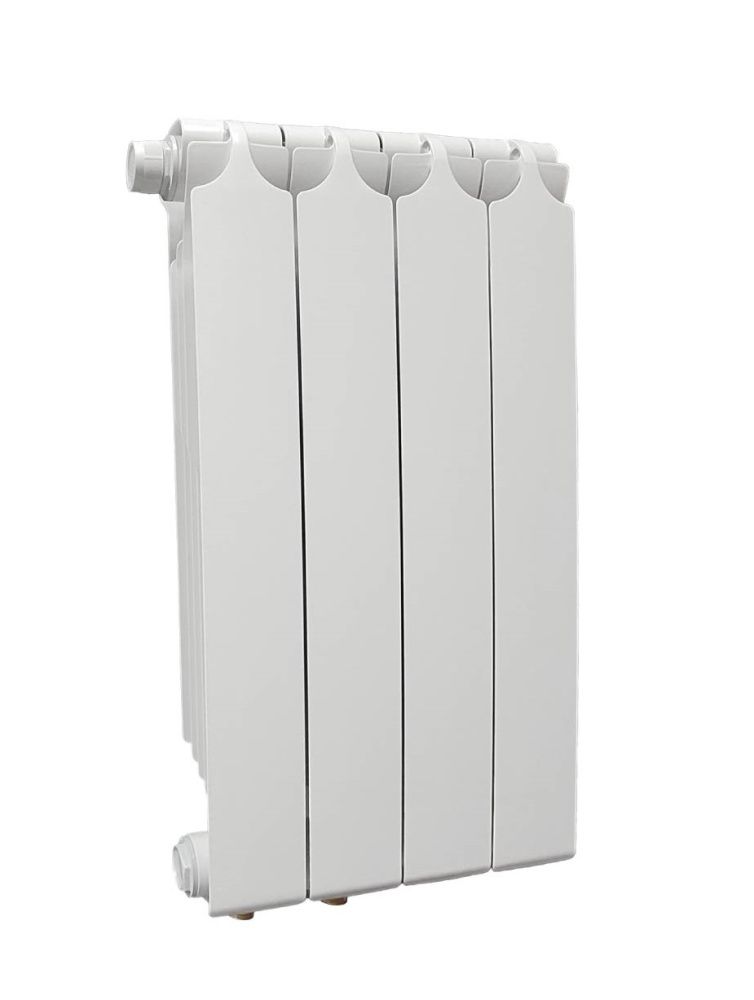 Радиатор биметаллический 500/90 мм  4 секции нижнее подключение справа Теплоприбор