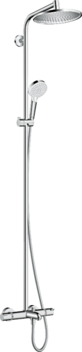 Душевая система Crometta S240 1jet Showerpipe с изливом, HANSGROHE